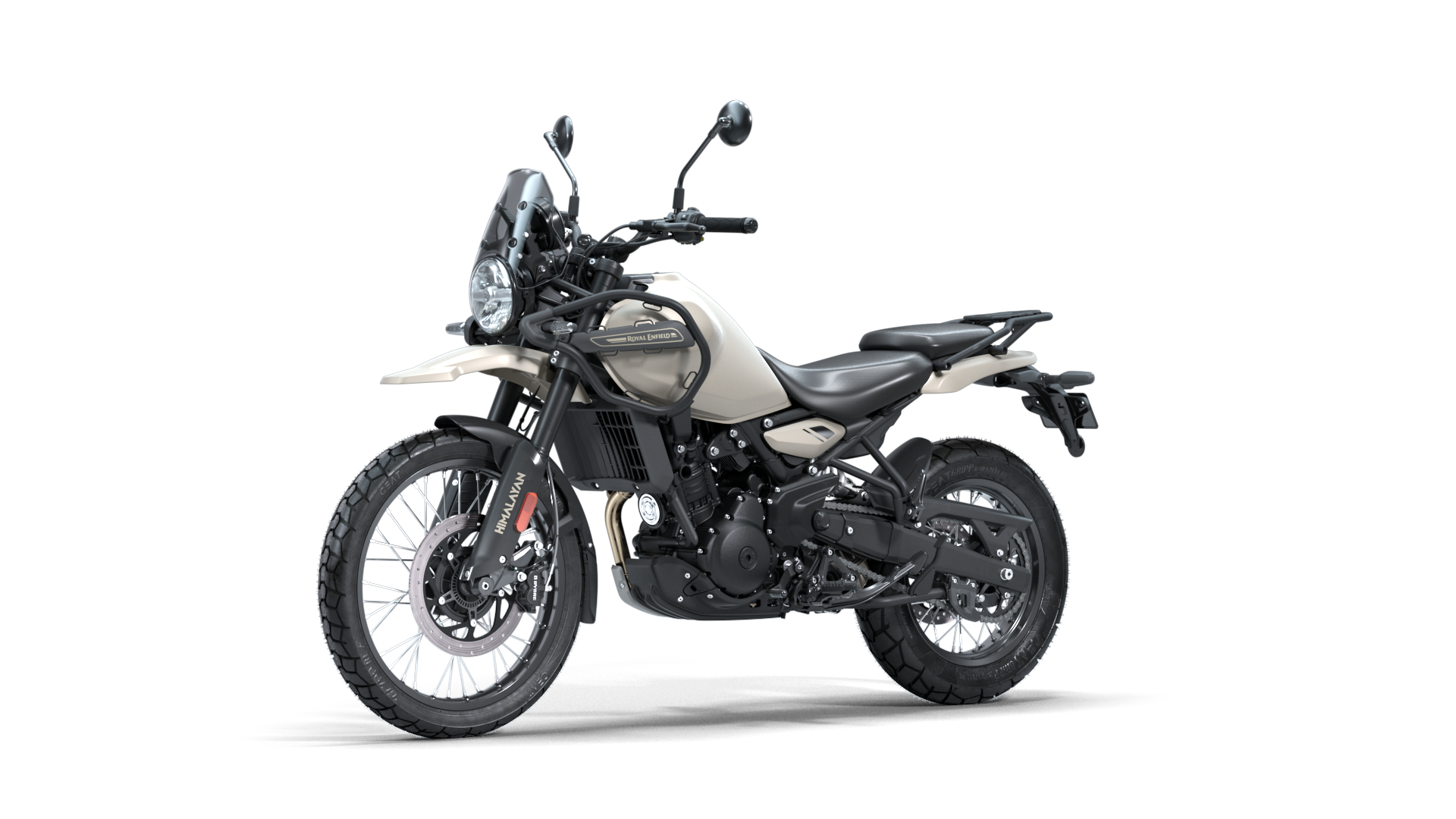 Copia de All-new Himalayan - Base Variant - Kaza Brown - Front 3_4 Left View
